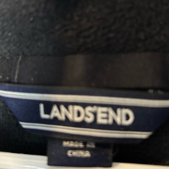 079. Vintage Lands End Fair Isle Sweater Fleece Pullover - Picture 3 of 4